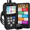 YMTOOL OBD2 Scanner Battery Tester, IPS Screen