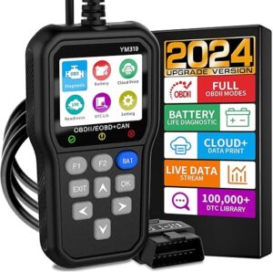YMTOOL OBD2 Scanner Battery Tester, IPS Screen