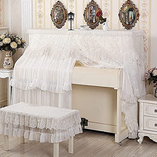 OBTLIAN Elegant Rose Embroidery Piano Cover 153 33 115cm - Image 2