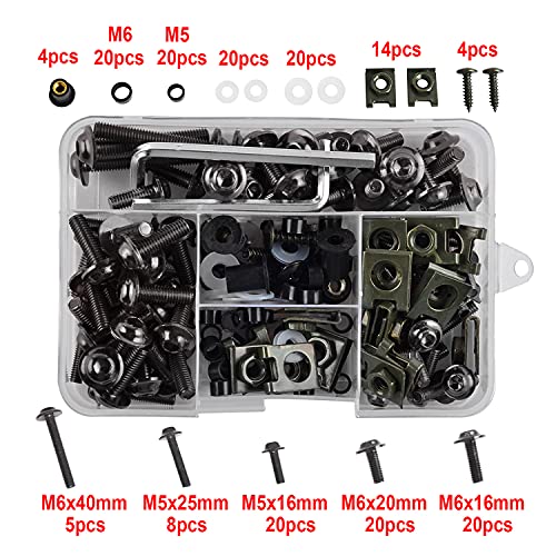 ochisdf Motorcycle Fairing Bolt Kit, 177pcs - Image 5