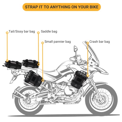 Odinsberg Waterproof Motorcycle Tail Bag 7L - Image 4