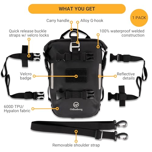 Odinsberg Waterproof Motorcycle Tail Bag 7L - Image 5