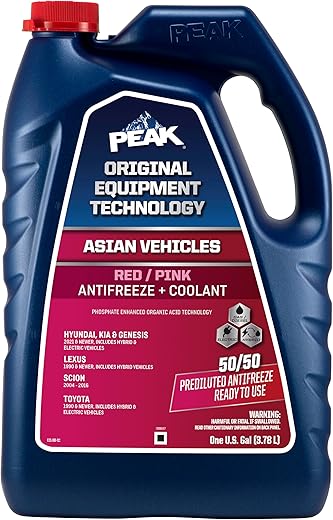 PEAK OET Extended Life Red/Pink Antifreeze 1 Gal