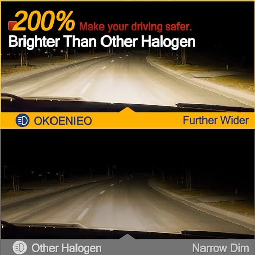 OKOENIEO H4 Halogen Headlight Bulb, 12V 55W - Image 2
