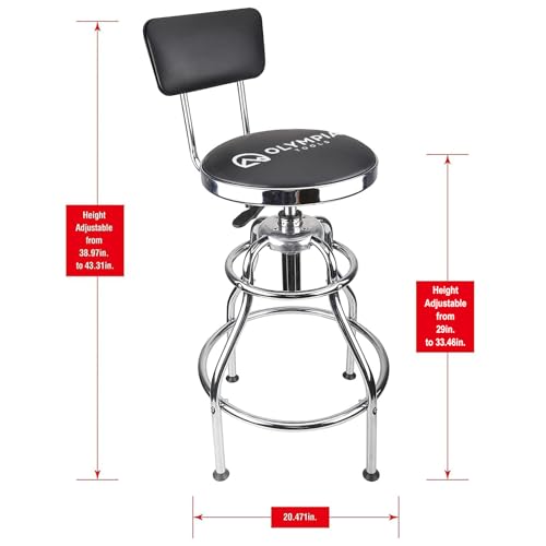 Olympia Tools Adjustable Hydraulic Work Stool 82-738 - Image 3