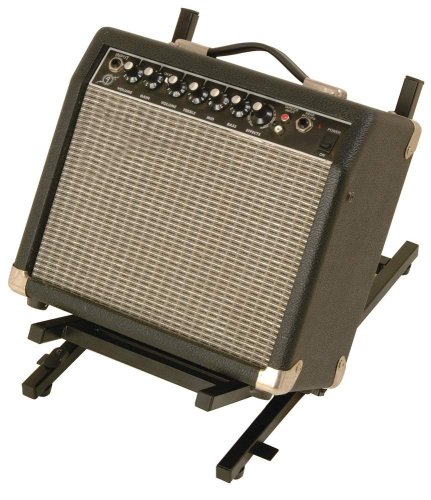 OnStage Folding Guitar Amplifier Stand, Black - Image 3