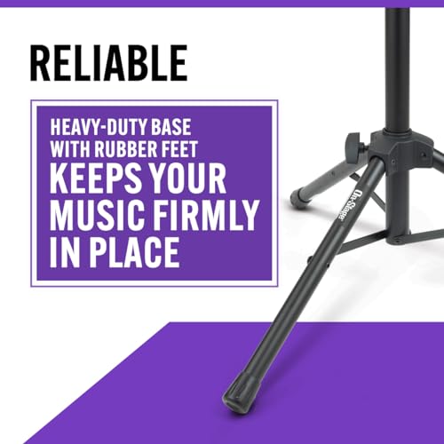 OnStage Professional Folding Orchestral Music Stand, Black - Image 4