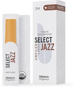 D'Addario Organic Select Jazz Tenor Saxophone Reeds
