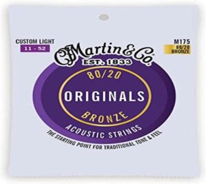 MARTIN Original M175 80/20 Bronze Acoustic Strings 41Y20M175