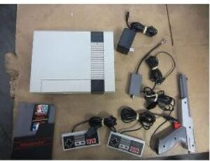Original Nintendo NES Complete Video Game System Console Vintage Rare Mario Gun