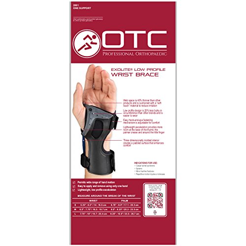 OTC Wrist Brace, Molded Exoskeleton, Medium - Image 5