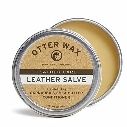 Otter Wax Leather Salve 2oz All-Natural Conditioner - Image 3