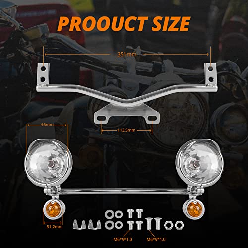 Oumurs Motorcycle Light Bar Mount Kit Compatible - Image 2