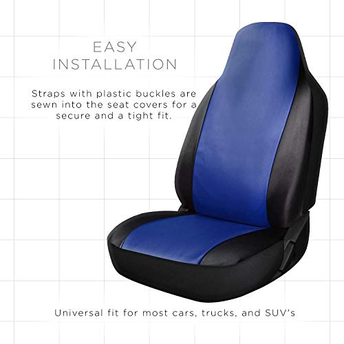 OxGord Car Seat Cover - PU Leather Two Toned - Image 4