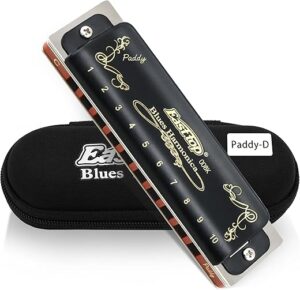 East top Paddy D Diatonic Blues Harmonica 008K