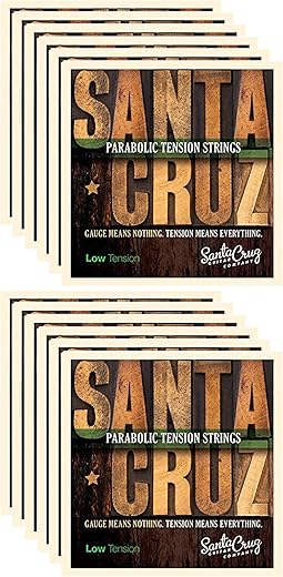 SANTA CRUZ Parabolic Tension Acoustic Guitar Strings Bundle