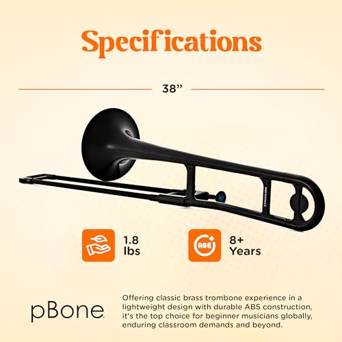 pBone Plastic Trombone With Mouthpieces & Bag - Image 3