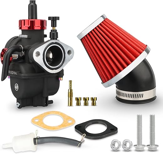 nibbi PE22 Carburetor With 48mm Air Filters Kit