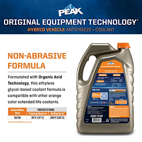PEAK OET Orange 50/50 Prediluted Antifreeze, 1 Gal - Image 5