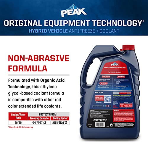 PEAK OET Red 50/50 Antifreeze Coolant, 1 Gal - Image 5
