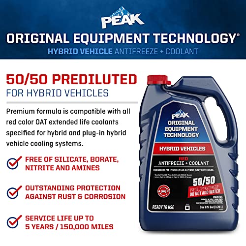 PEAK OET Red 50/50 Antifreeze Coolant, 1 Gal - Image 2