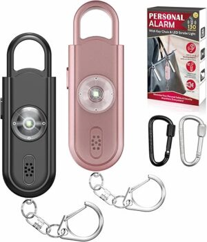 VIGOROAD Personal Alarm Keychain with LED Light