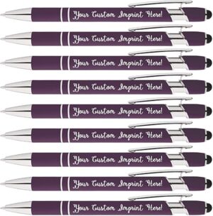 Express Pencils Personalized Rainbow Rubberized Stylus Pen