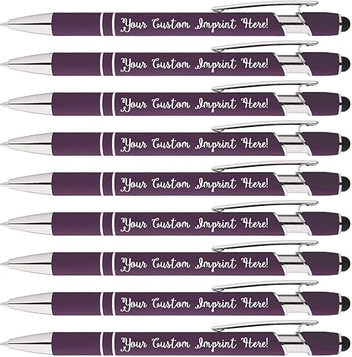 Express Pencils Personalized Rainbow Rubberized Stylus Pen