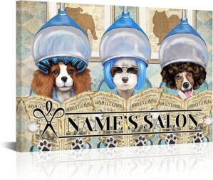 Personalized Salon Sign With Name Wall Art