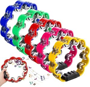 Cindeer Petal Shaped Tambourine Set, 5 Colors