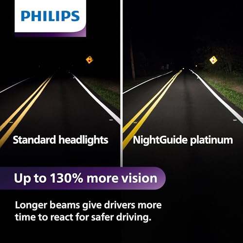 Philips automotive lighting 9006 NightGuide Platinum Headlight Bulb, 2-Pack - Image 3