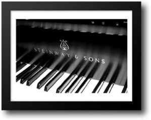 ArtDirect Piano Keys Modern Logo Framed Art