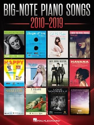 Piano Songs 2010-2019: Easy Songbook