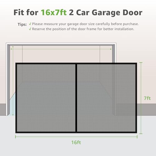 PICK FOR LIFE 16x7 Ft Magnetic Garage Door Screen - Image 2