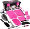 THINKWORK Pink Car Detailing Cleaning Kit (17pcs)