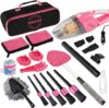 HORDALOR Pink Car Detailing Kit, 16Pcs