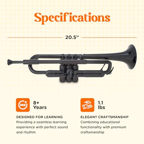 PINSTRUMENTS Plastic Trumpet With Bb Authentic Sound - Image 4