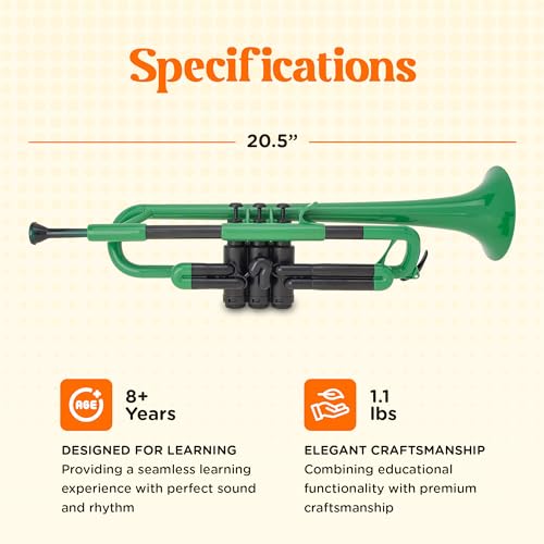 PINSTRUMENTS Plastic Trumpet With Carrying Bag - Image 5
