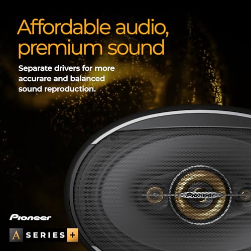 Pioneer 4-Way Coaxial Car Audio Speakers, TS-A1681F - Image 3