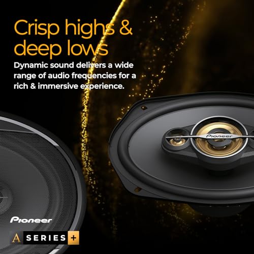 Pioneer 4-Way Coaxial Car Audio Speakers, TS-A1681F - Image 4