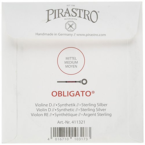 Pirastro Obligato Violin Strings Set, Steel E - Image 2