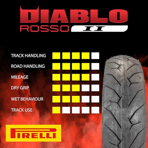 Pirelli Diablo Rosso II Tire Set: 120/70 Front & 190/50 Rear - Image 4