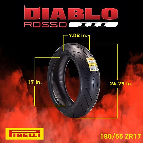 Pirelli Diablo Rosso III Motorcycle Tires 2 Pack - Image 3