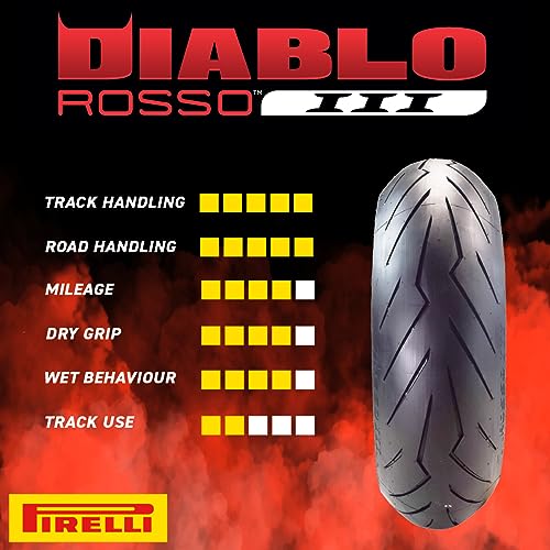 Pirelli Diablo Rosso III Motorcycle Tires 2 Pack - Image 4