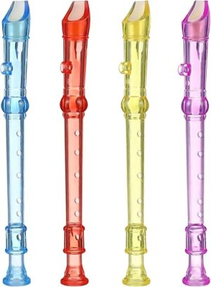 Toyvian Plastic Recorder 6 Hole Mini Orchestra