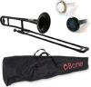 pBone Plastic Trombone With Mouthpieces & Bag
