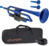 PINSTRUMENTS Plastic Trumpet With Accessories | Blue
