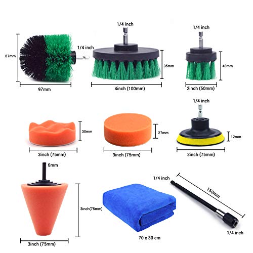 POLIWELL Drill Brush Scrubber Cleaning Set - Image 2