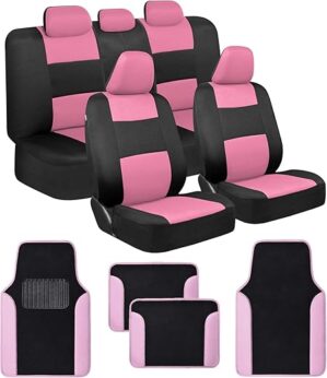 BDK PolyPro Pink Seat Covers & Mats Set
