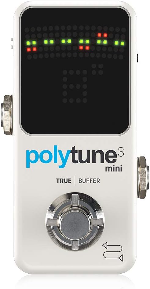 TC Electronic Polytune 3 Mini Polyphonic Tuner, White